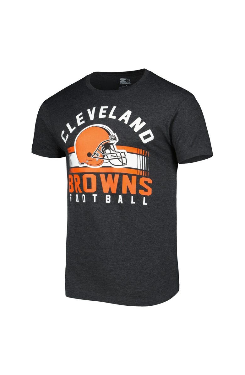 STARTER Men's Starter Heathered Black Cleveland Browns Prime Time T-Shirt, Alternate, color, 