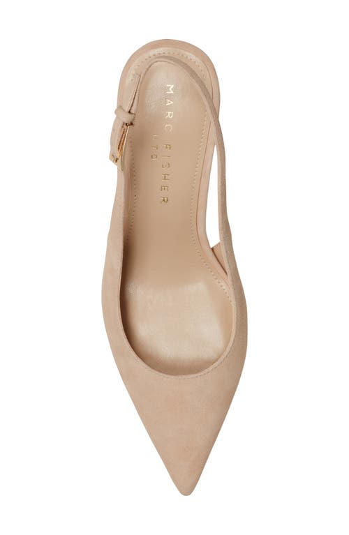 Marc Fisher Ltd Dorie Slingback Pointed Toe Pump In Neutral