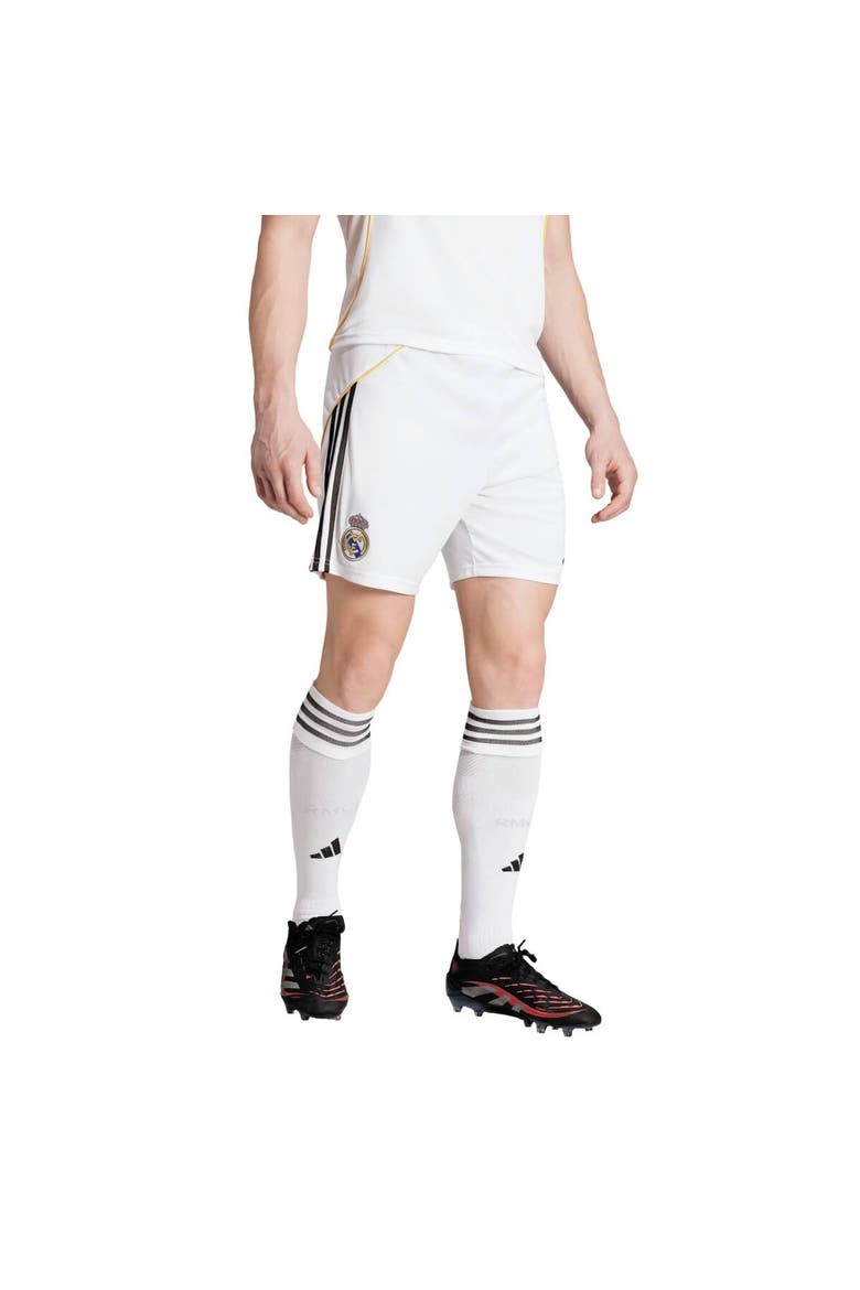 Men's adidas  White Real Madrid 2025/26 Home AEROREADY Replica Shorts, Main, color, White
