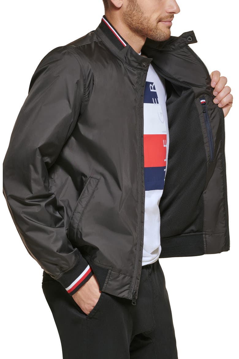 Lightweight Bomber Jacket, Alternate, color, BLACK