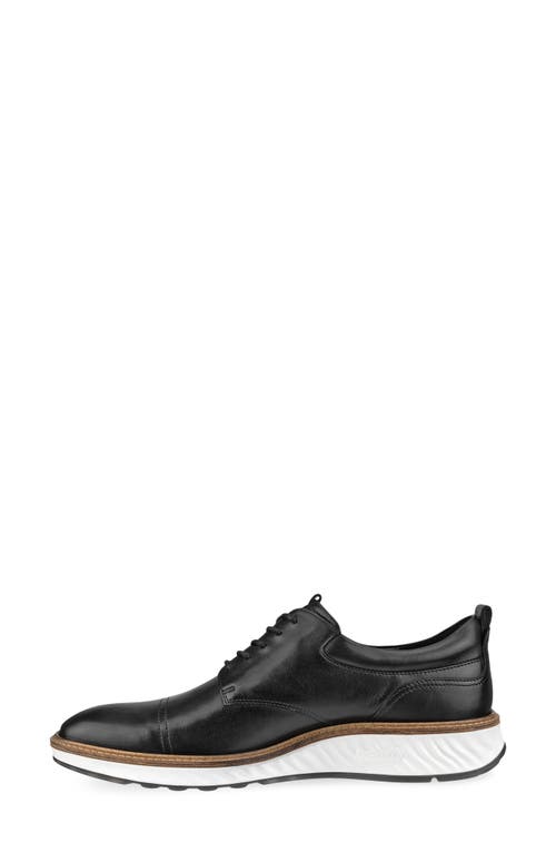 Ecco St.1 Hybrid Cap Toe Derby In Black