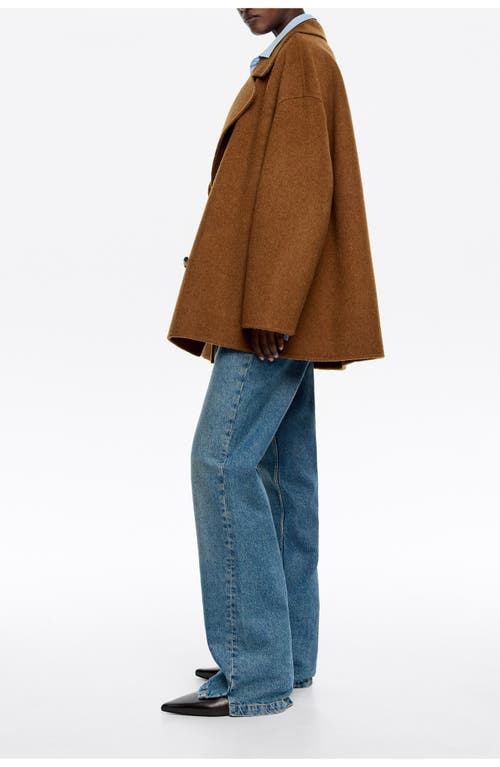 Bimba Y Lola Short Double-face Jacket In Brown