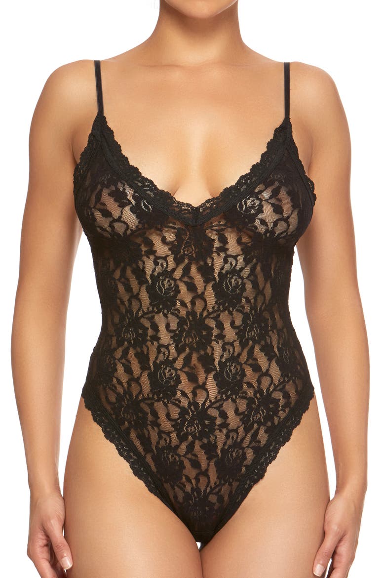 Signature Lace Thong Bodysuit video