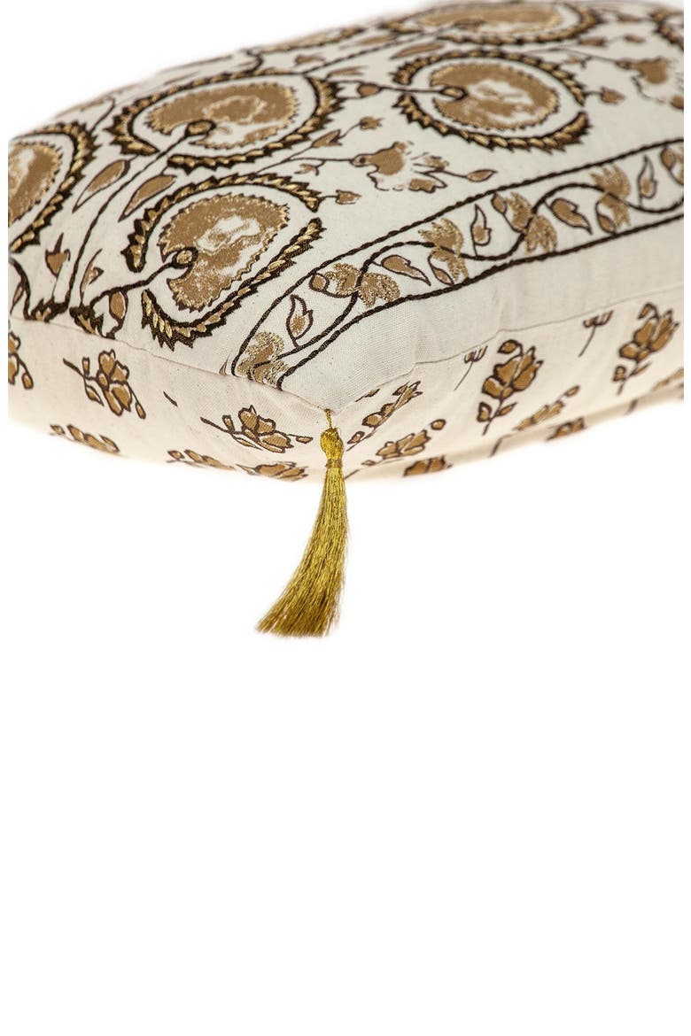Tapestry Throw Pillow, Alternate, color, BEIGE