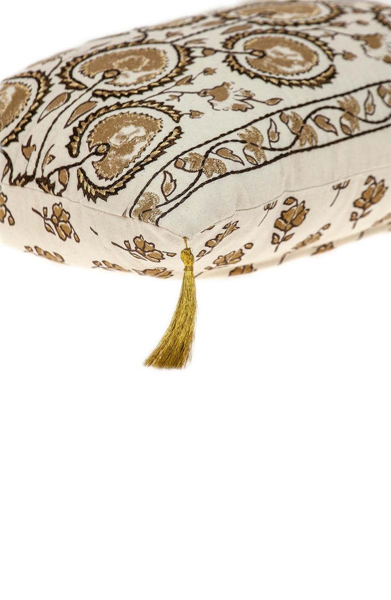 PARKLAND COLLECTION Tapestry Throw Pillow, Alternate, color, Beige