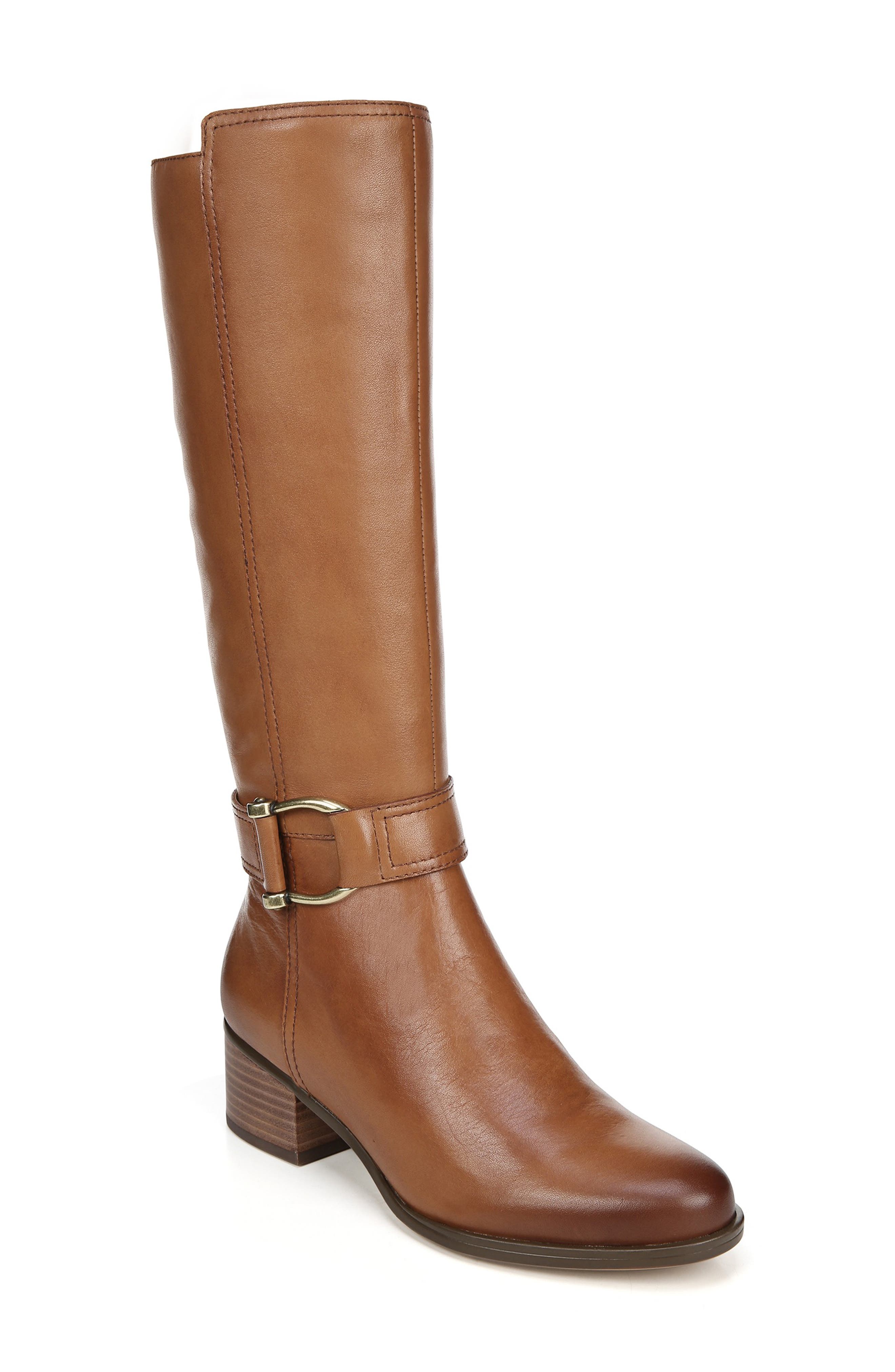 Daelynn Tall Boot, Main, color, LIGHT MAPLE LEATHER