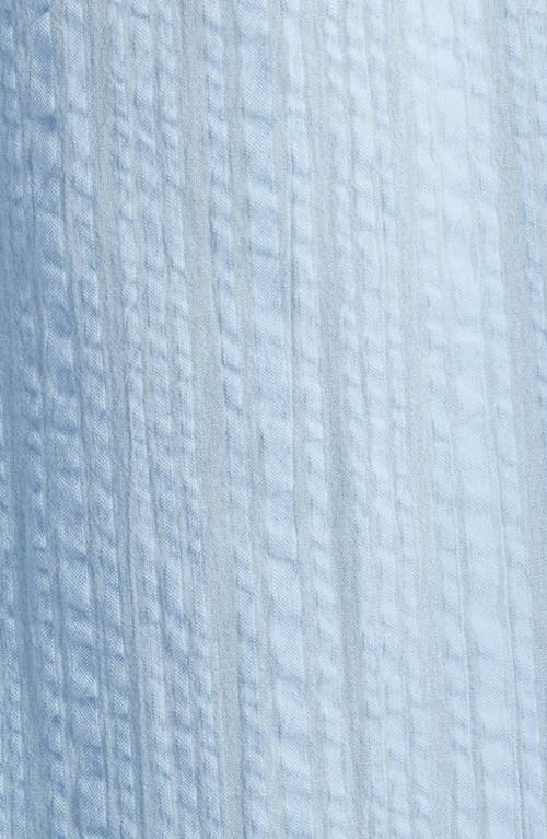 Shop Nordstrom Seersucker Nightgown In Blue Windsurfer