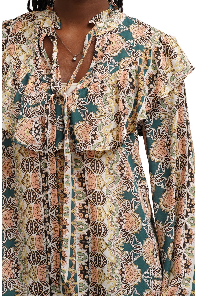 Capelet Neck Tie Front Top, Alternate, color, JOCELYN