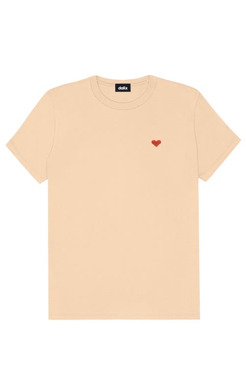 Dalix Womens Pixel Heart Jersey Relaxed Tee