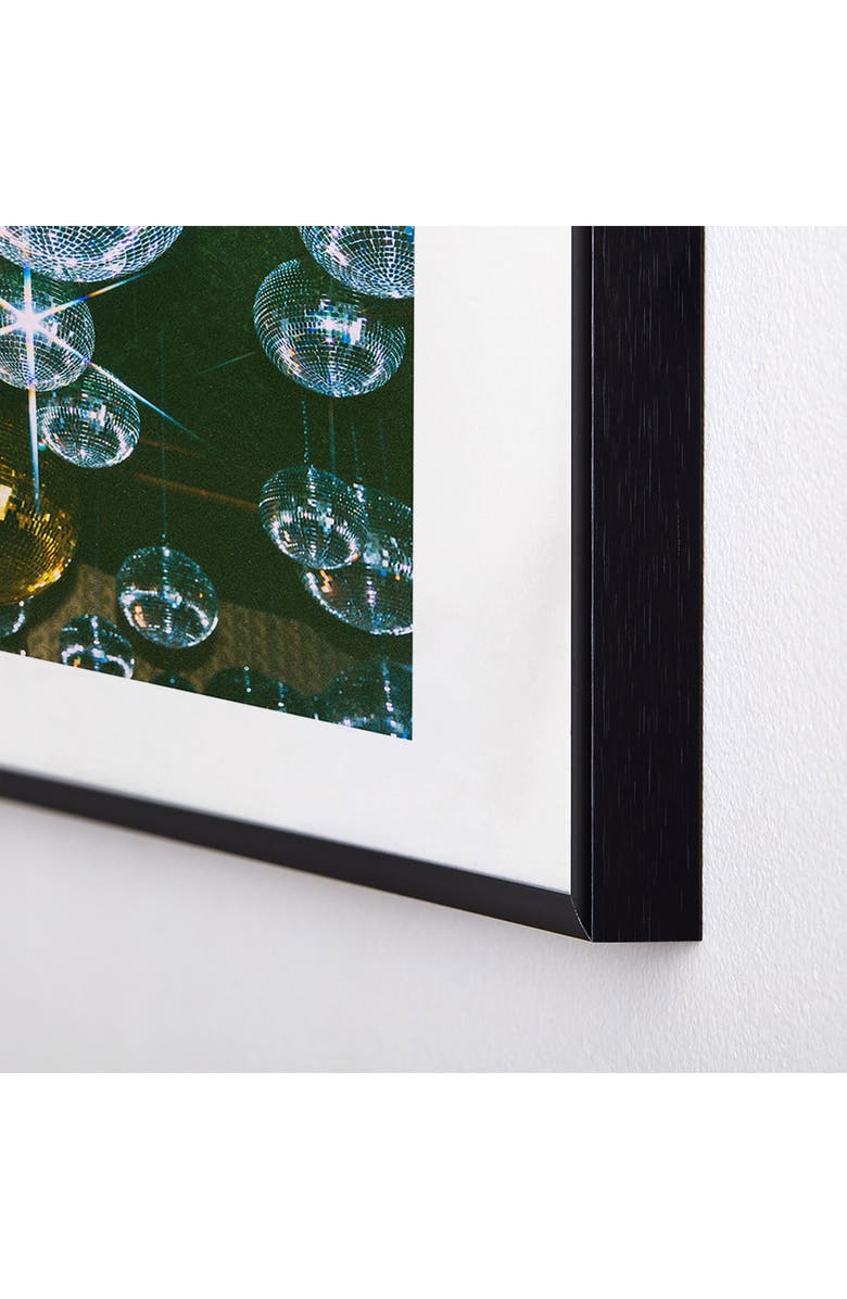 Deny Designs Disco Ball Ceiling by Samantha Hearn Metal Framed Art Print, Alternate, color, Blue