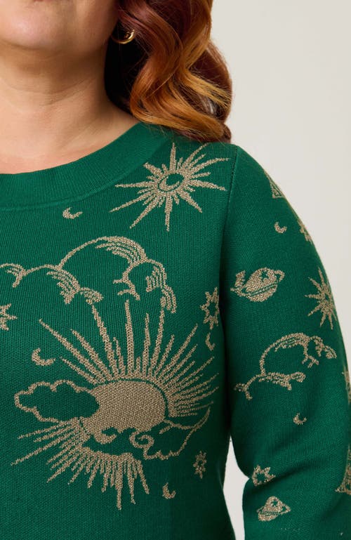 Unique Vintage Plus Size Minou Sweater In Green