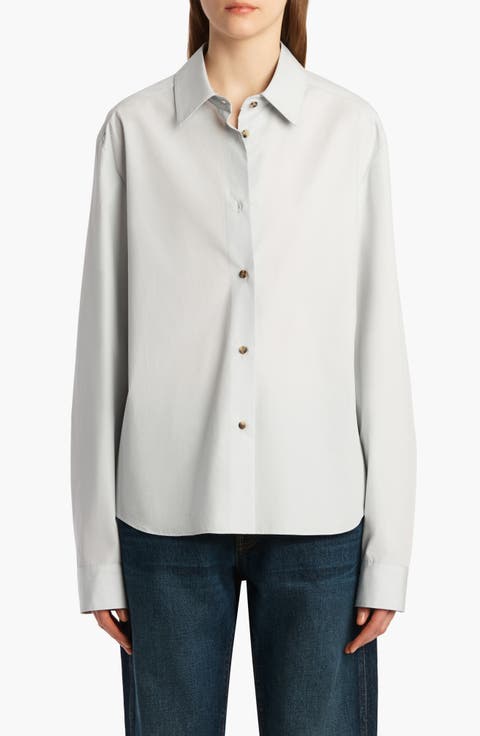 Tシャツ・カットソー KHAITE Women Tops 2196138100 White Samson T-Shirt in White – KHAITE