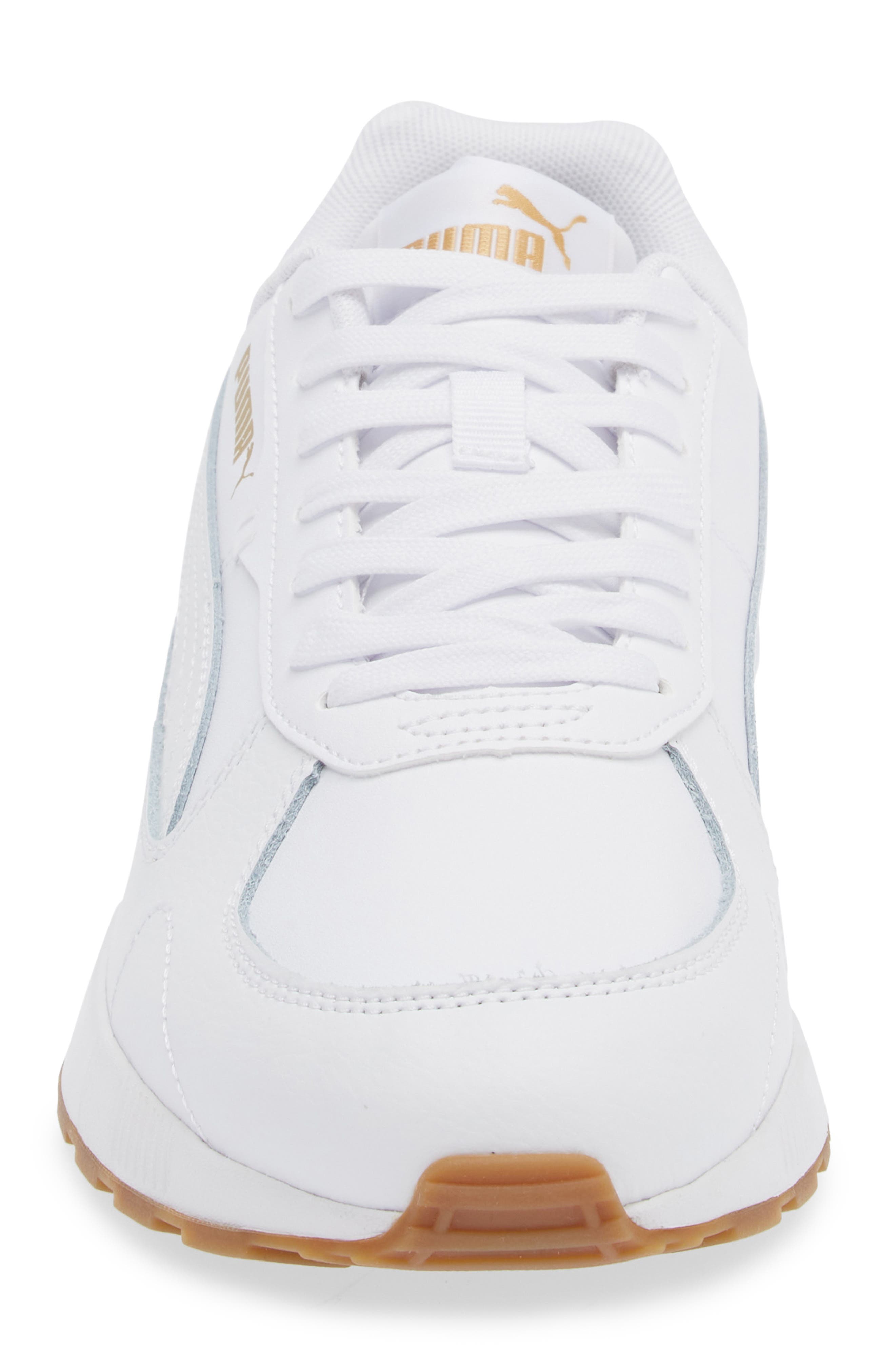 PUMA Graviton Sneaker, Alternate, color, Puma White-Puma White-Gold