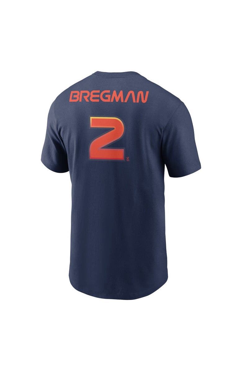 Nike Men's Nike Alex Bregman Navy Houston Astros City Connect Name & Number T-Shirt, Alternate, color, 