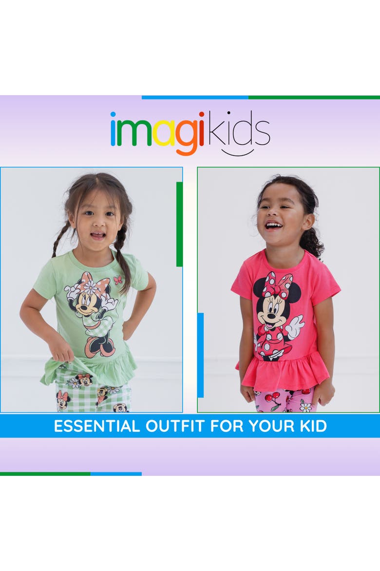 Minnie Mouse 2-Piece T-Shirt and Leggings Set, Alternate, color, Minnie Mouse Pink
