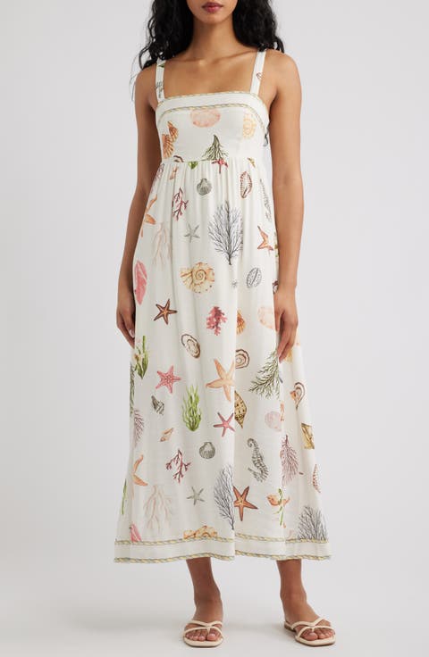 Printed Midi Sundress