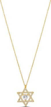 SHYMI Star of David Heart Pendant Necklace