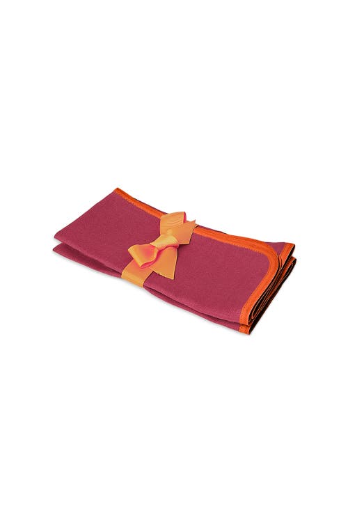 La Doublej Large Napkins Set Of 2 (45x45) In Rainbow Raspberry