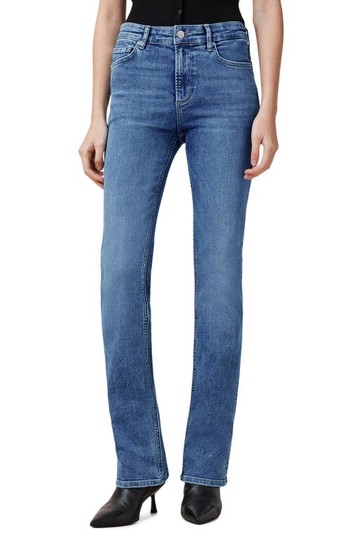 Allsaints Haldan Slim Bootcut Jeans In Mid Indigo