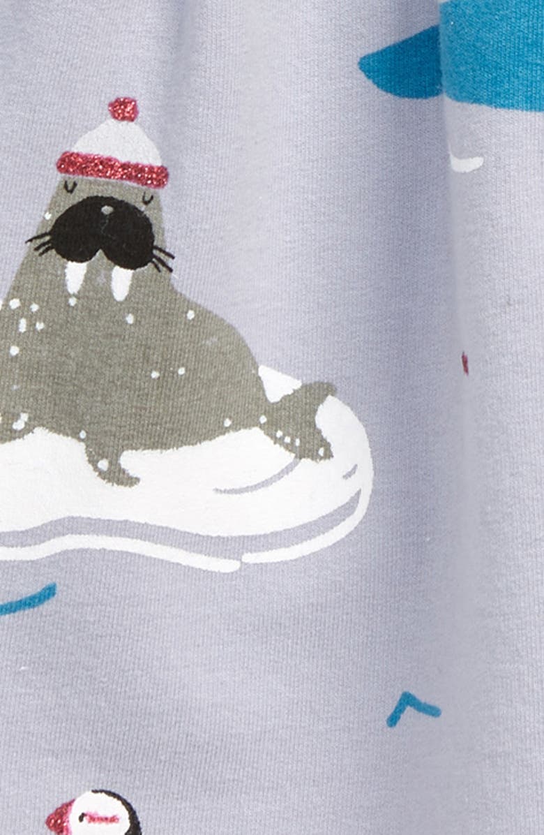 Tucker + Tate Ruffle Front Fleece Dress, Alternate, color, 