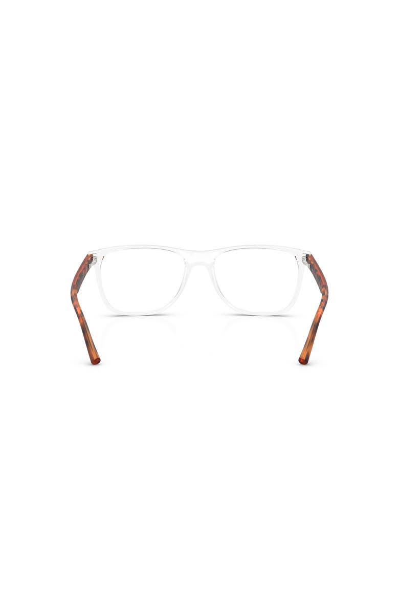 Armani Exchange 54mm Rectangle optical glasses, Alternate, color, Transparent