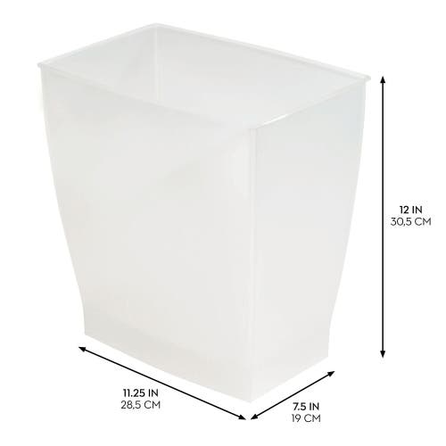 Mono Small Rectangular Bathroom Trash Cans