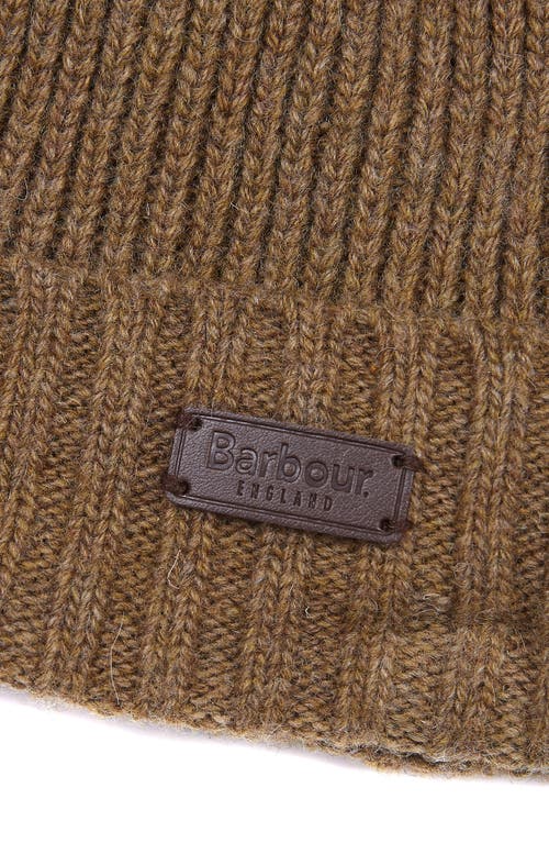 Barbour Carlton Wool Blend Beanie In Brown