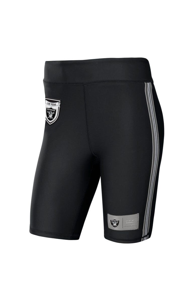 WEAR by Erin Andrews Women's WEAR by Erin Andrews Black Las Vegas Raiders Biker Shorts, Alternate, color, Black