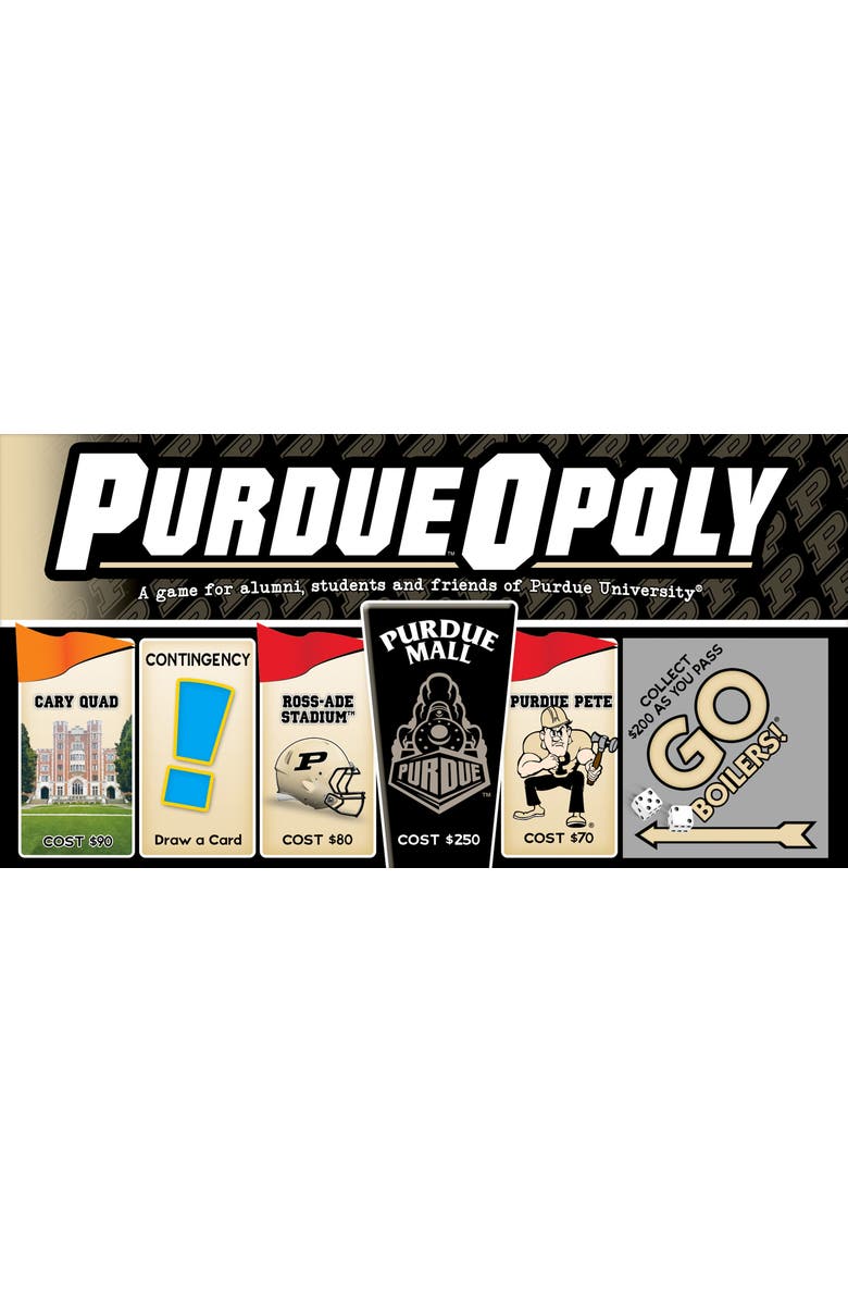 Late for the Sky University of Purdue Opoly Monopoly Board Game, Alternate, color, Multicolored