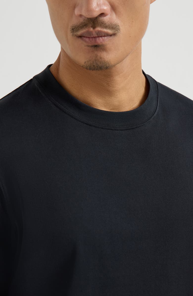 Brunello Cucinelli Cotton jersey crew neck T-shirt, Alternate, color, Black