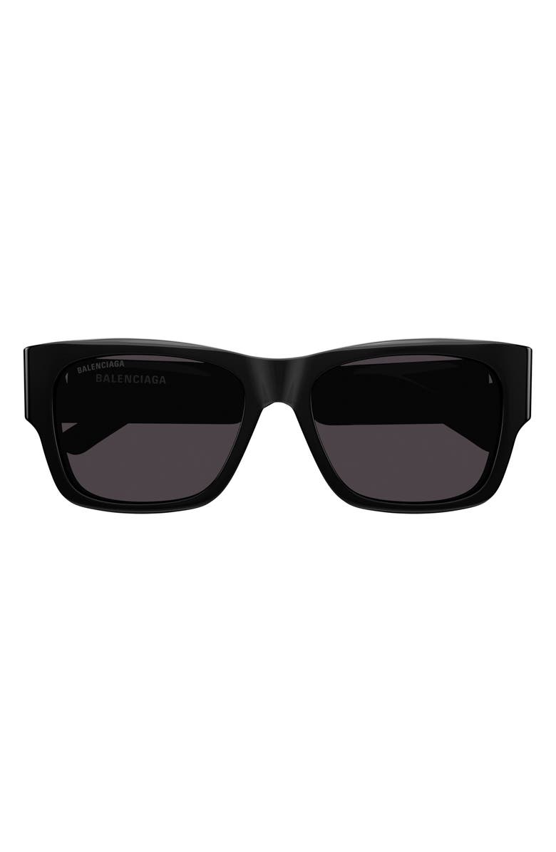 Balenciaga 56mm Rectangular Sunglasses, Main, color, 
