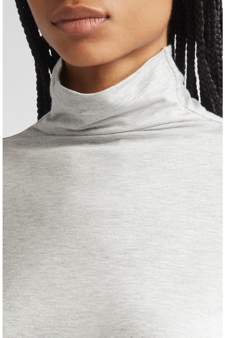 Funnel Neck Sweater, Alternate, color, GREY HEATHER