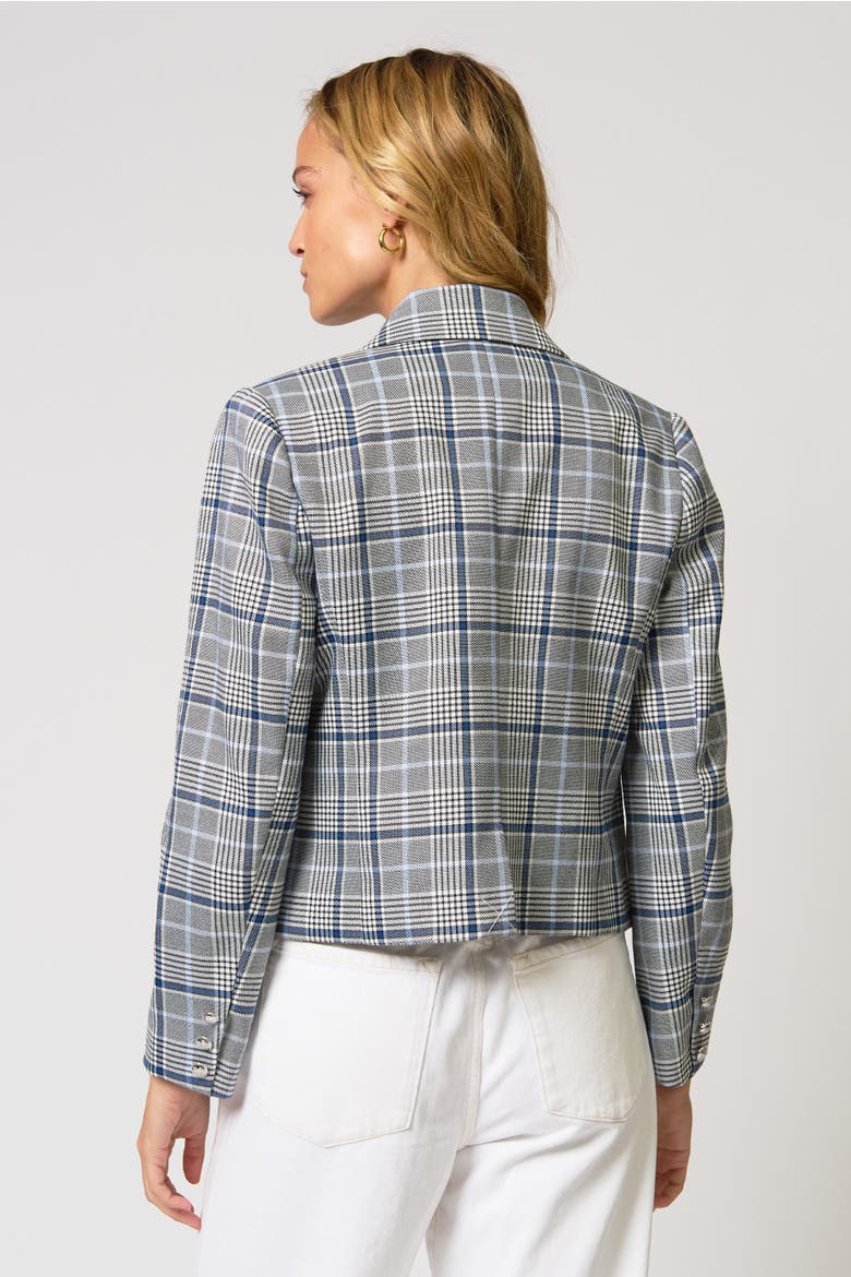 Paulie Plaid Blazer, Alternate, color, Blue Plaid