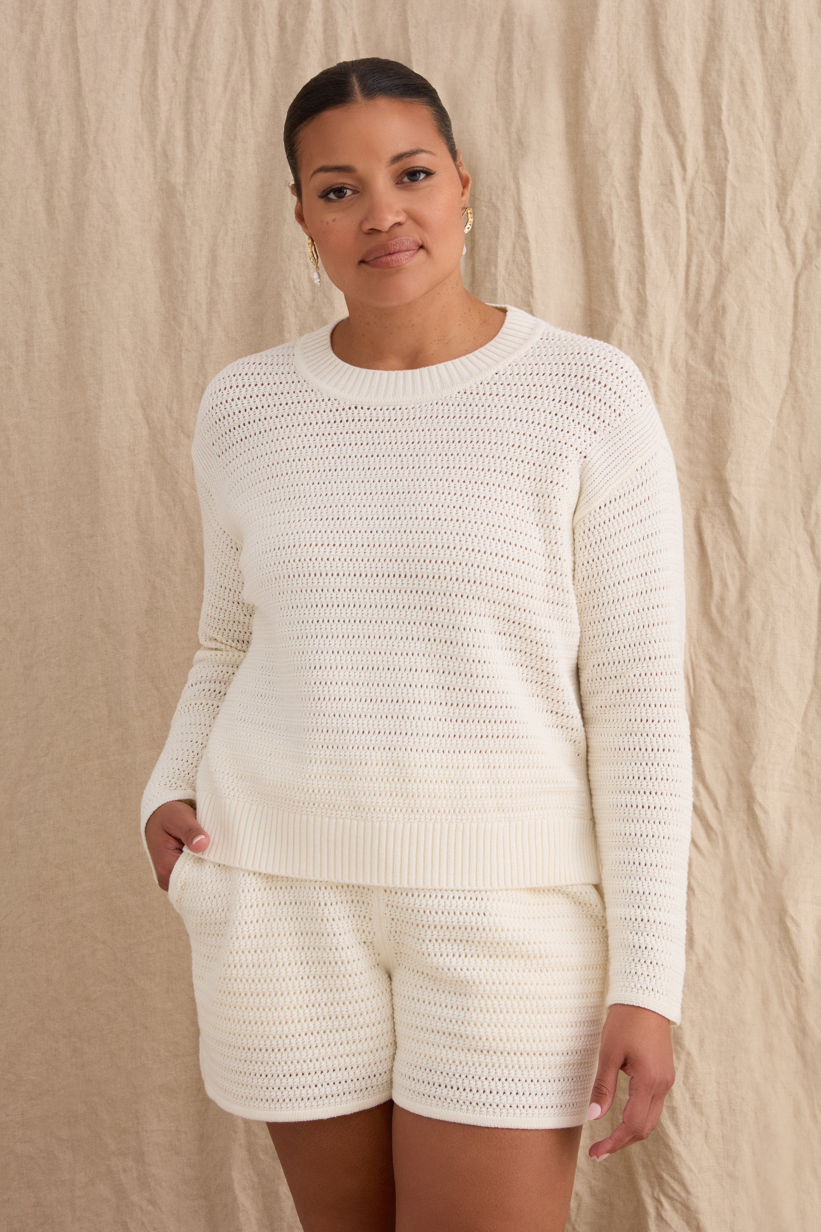The Open Knit Long Sleeve Sweater - image 3