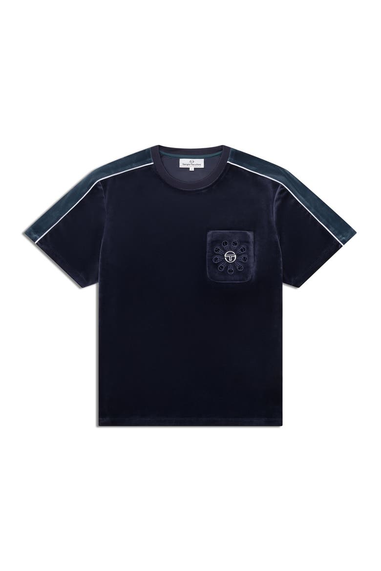 Cresta Velour Pocket T-Shirt, Alternate, color, MARITIME BLUE