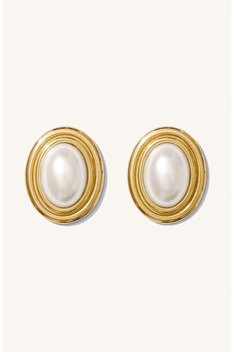 Cove Earrings, Main, color, Gold