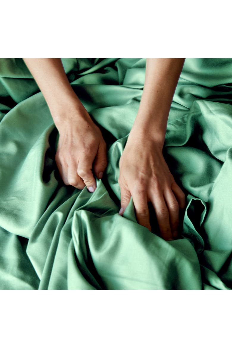Cooling 100% Viscose Sheet Set - Soft, Breathable Comfort, Alternate, color, Seaglass
