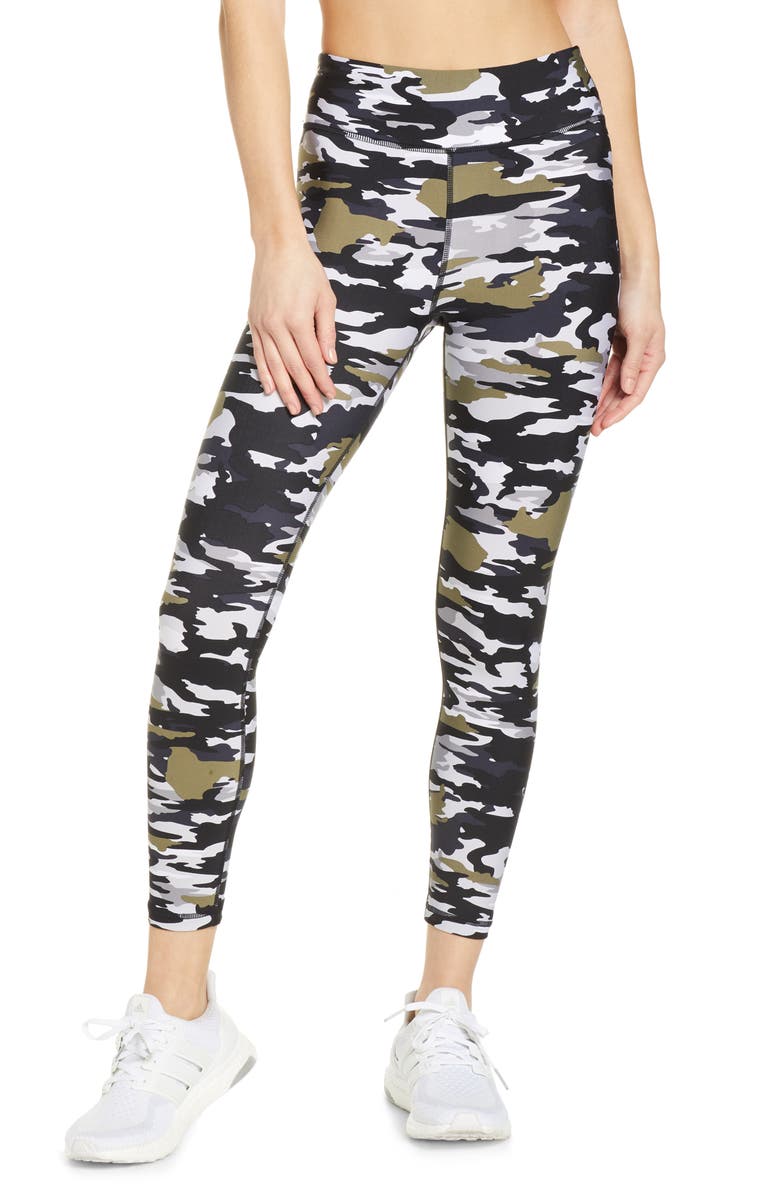 The Upside Pearl Camo Midi Yoga Pants, Main, color, 