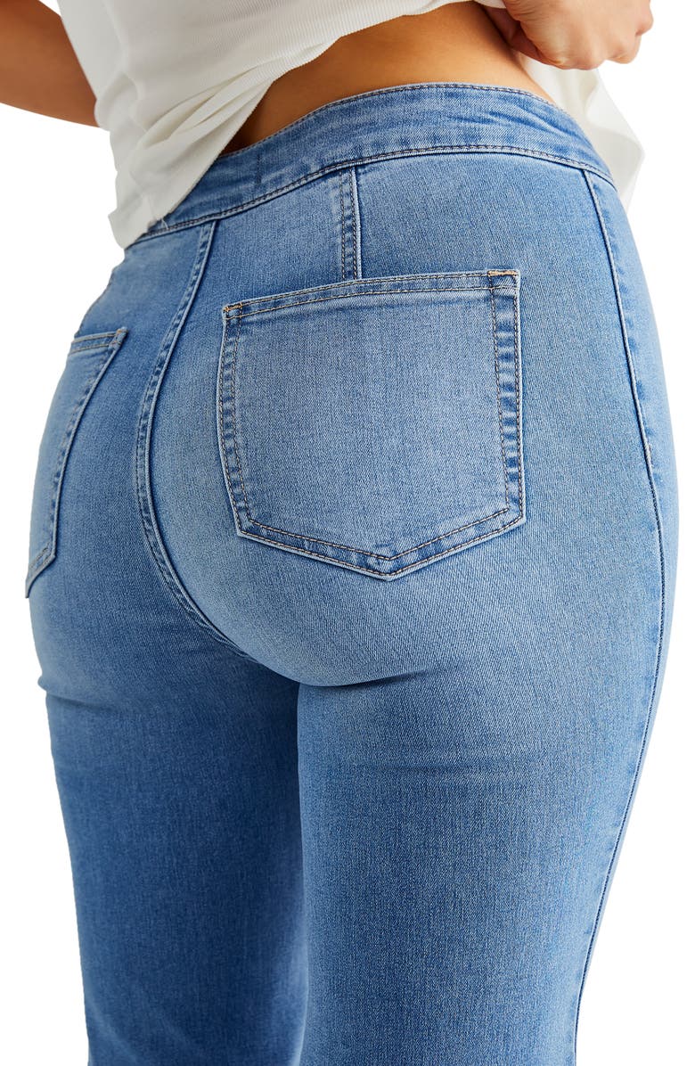 Free People Youthquake Crop Flare Leg Jeans, Alternate, color,