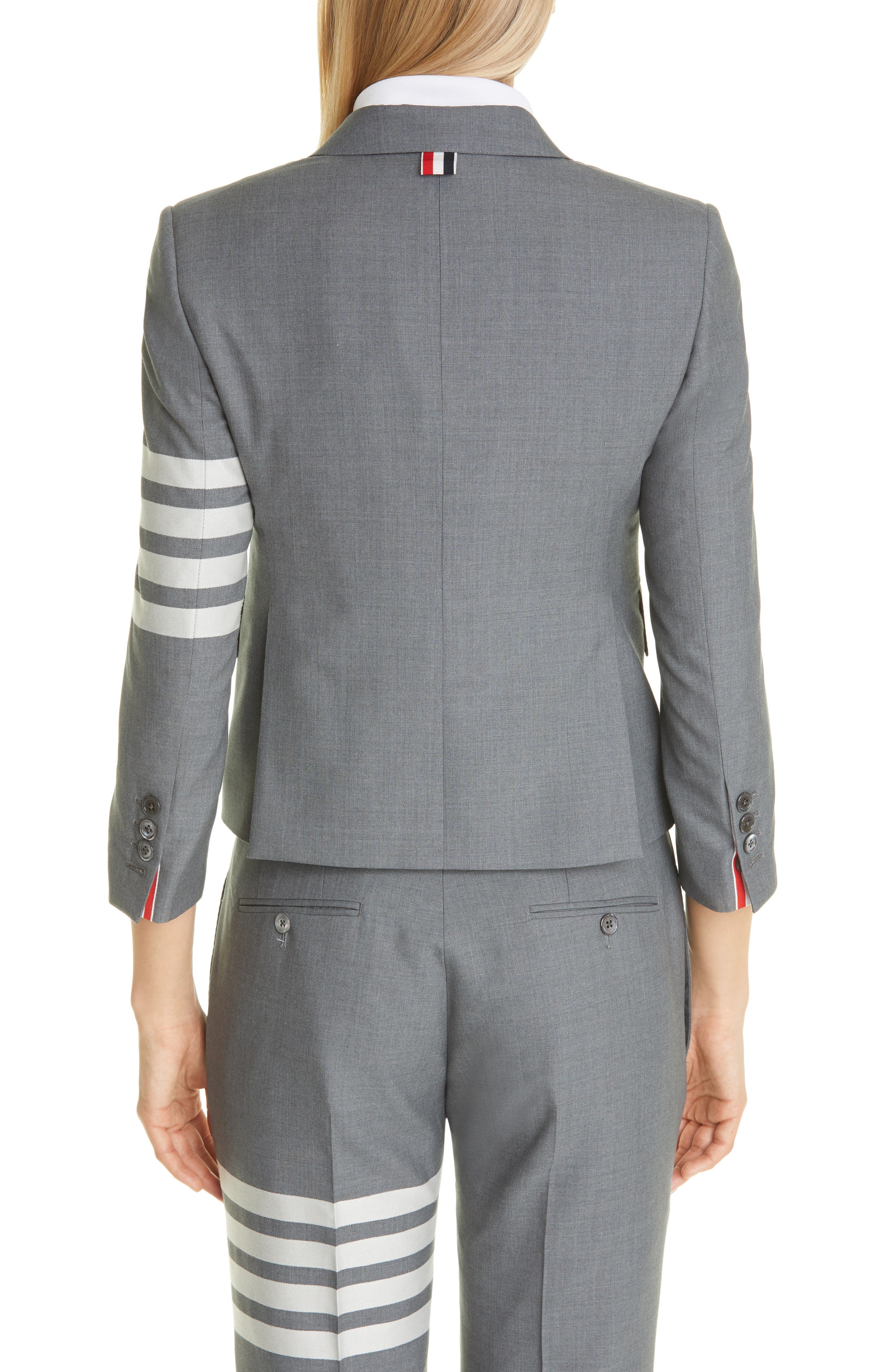 Stripe High Armhole Wool Sport Coat - image 2