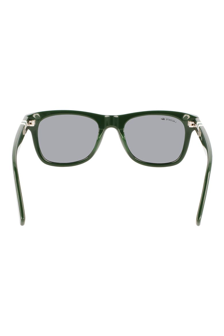 52mm Modified Rectangular Sunglasses, Alternate, color, GREEN
