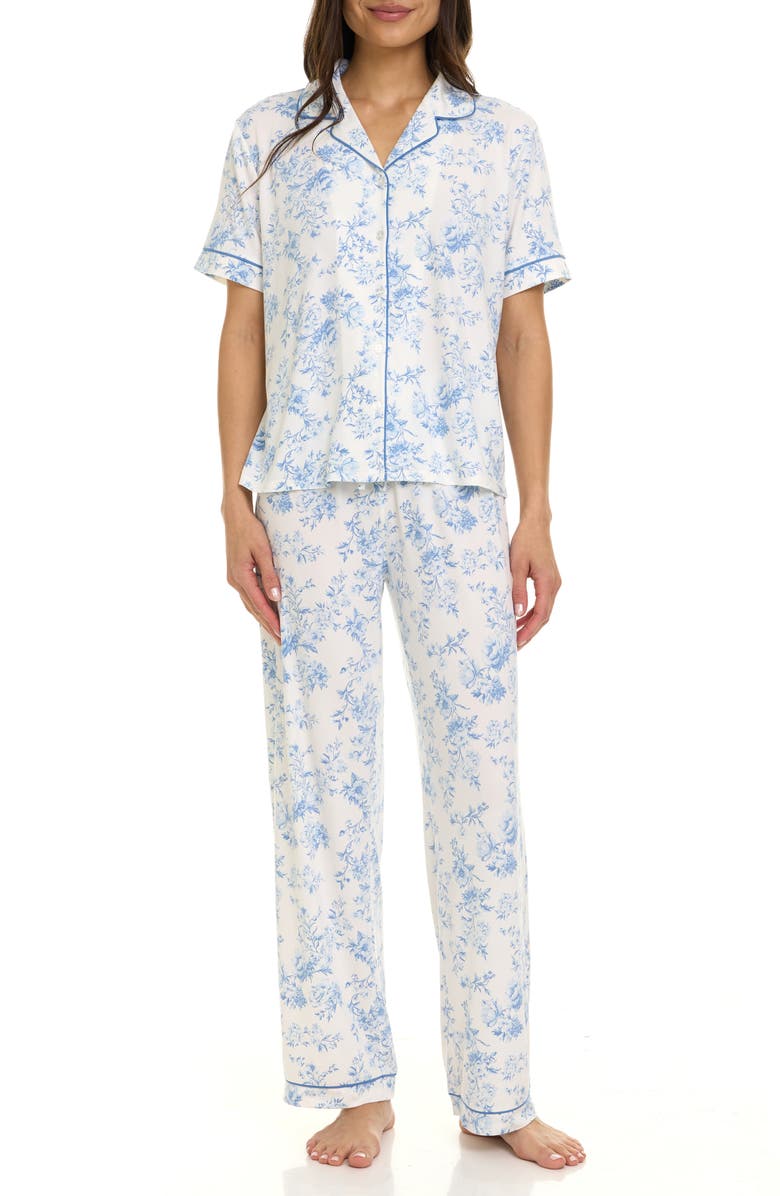 Flora By Flora Nikrooz Brenna 3-Piece Pajamas, Main, color, Ivory