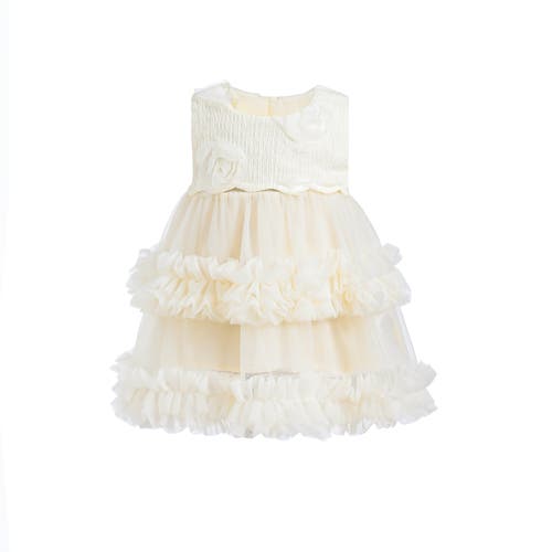 Tulleen Flower Layered Tulle Dress