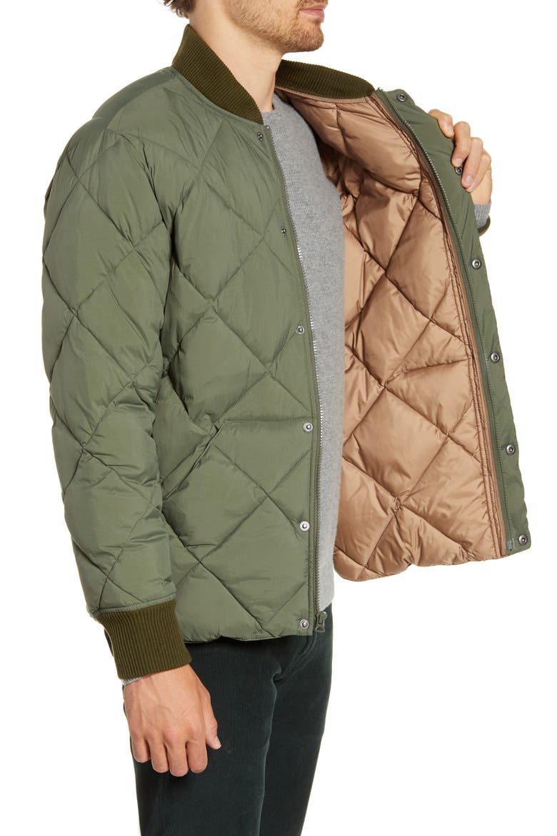 Quilted Puffer Jacket, Alternate, color, DEEP SAGE