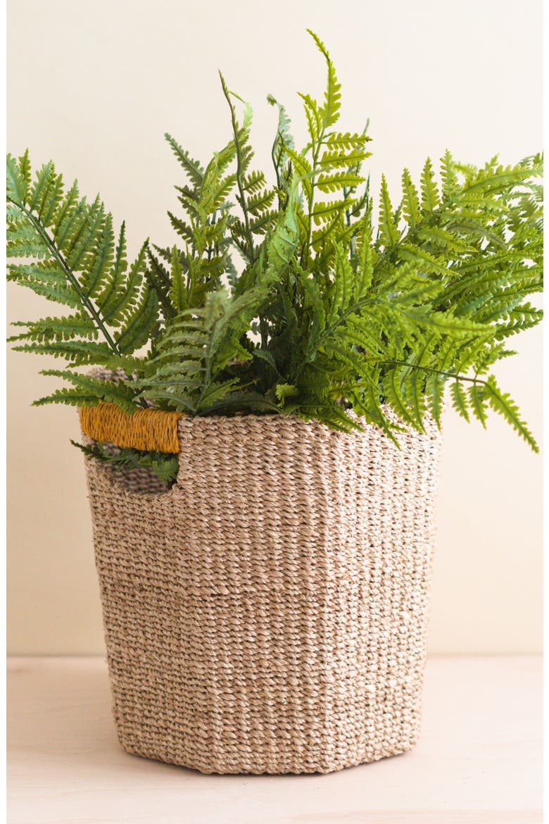 Octagon Basket, Alternate, color, Mustard Yellow