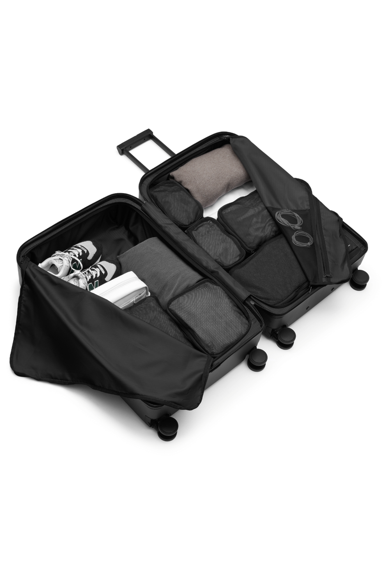 Ramverk Compact Hard-Shell 31 Inch Checked Luggage Spinner With Zipper, Alternate, color, Black Out