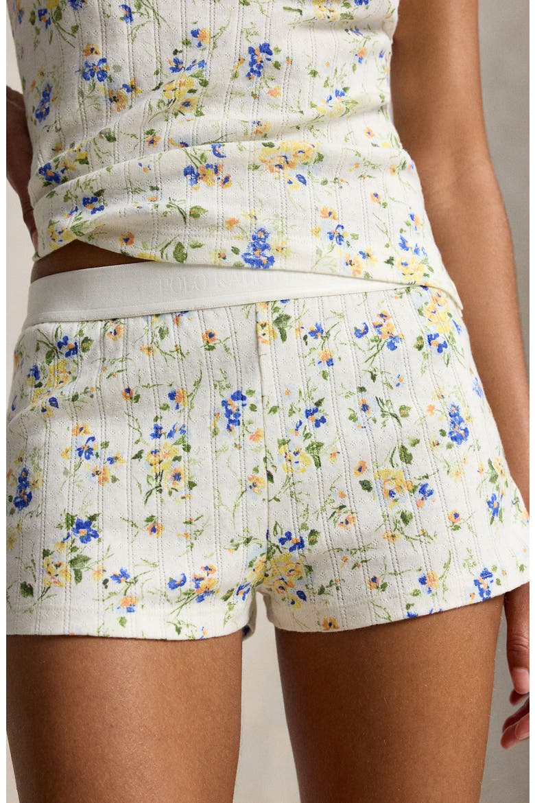 Pointelle Stripe Cotton Pajamas, Alternate, color, BOTANICAL FLORAL