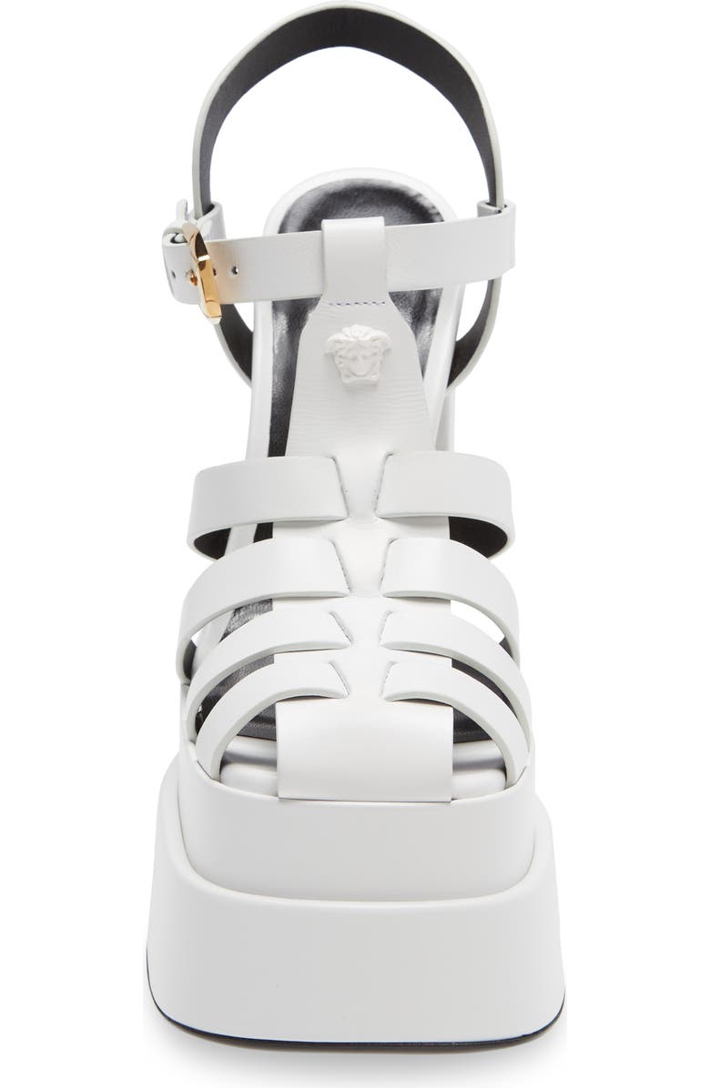 Versace La Medusa Platform Fisherman Sandal, Alternate, color,