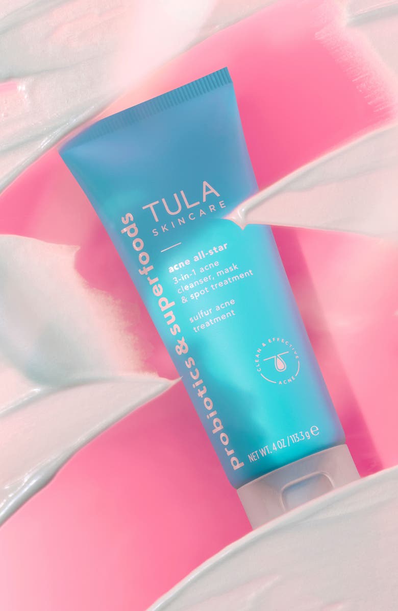 TULA Skincare Acne All-Star 3-in-1 Acne Cleanser, Mask & Spot Treatment, Alternate, color, 