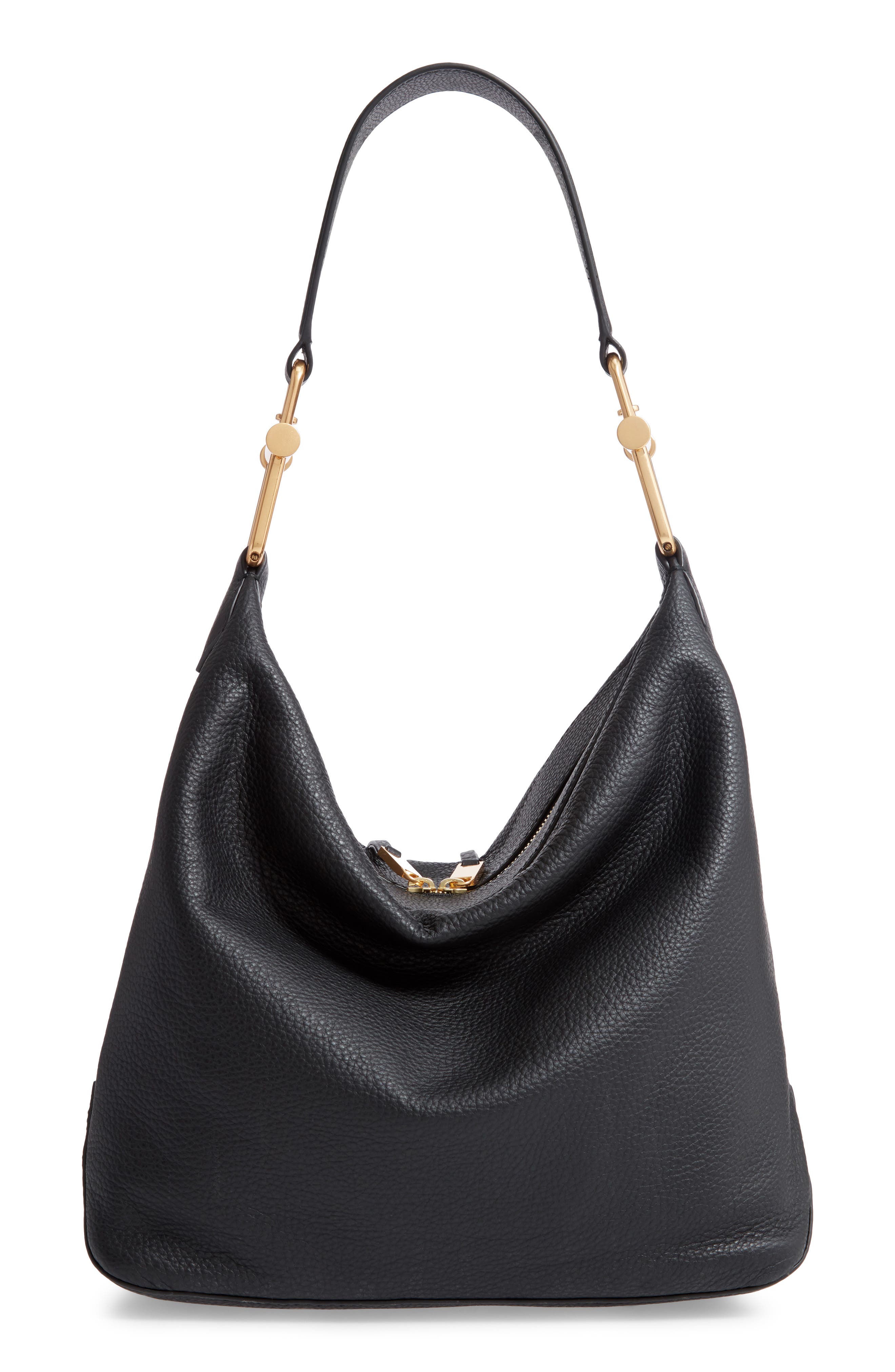 BOSS Small Kirsten Leather Hobo, Alternate, color, 